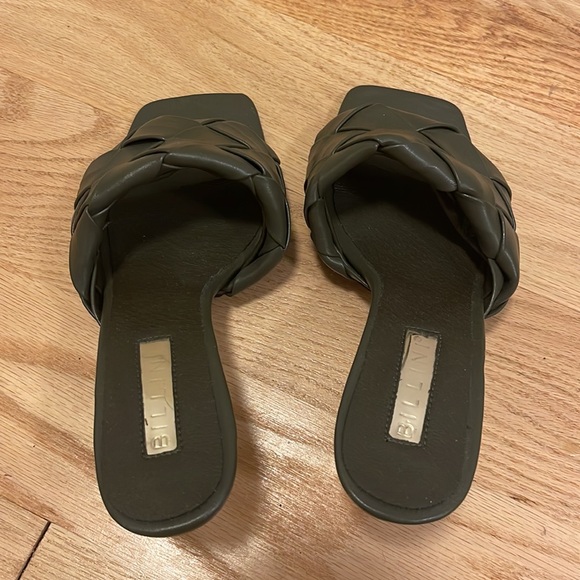 Billini Sandro Heeled Mule in Olive - Picture 2 of 5